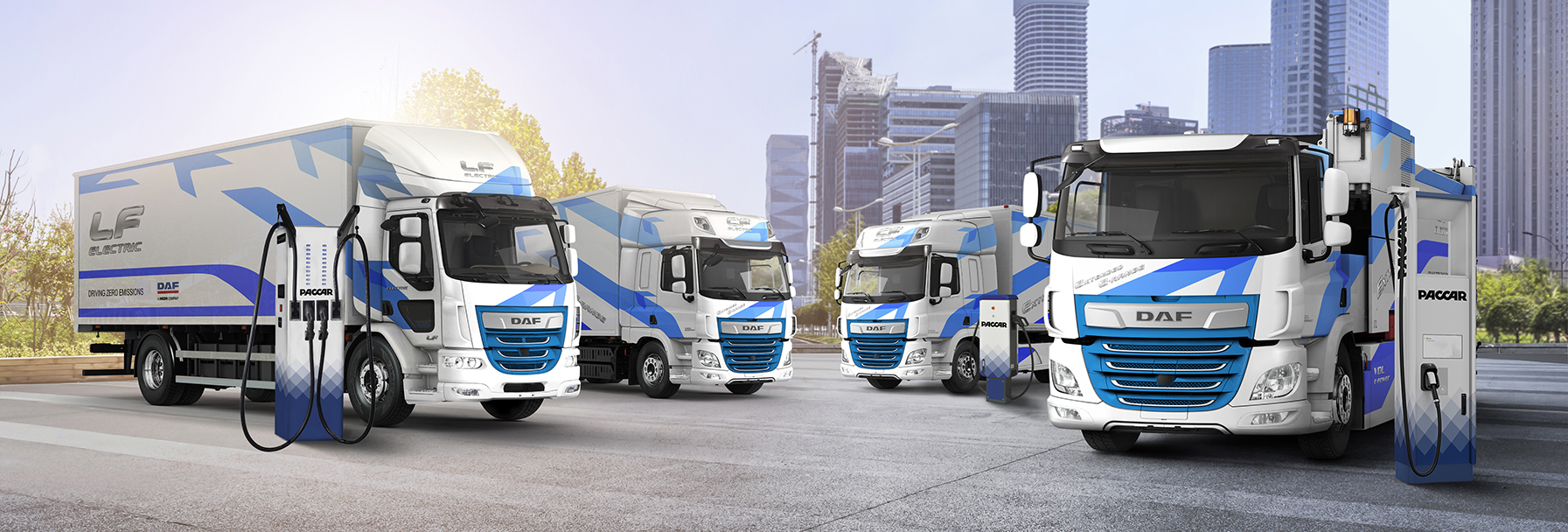 DAF Electric vehicles and chargers